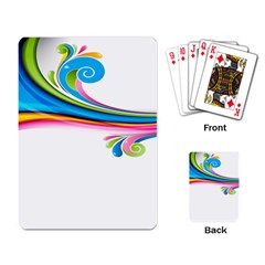 Colored Lines Rainbow Playing Card by Mariart