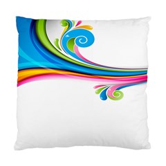 Colored Lines Rainbow Standard Cushion Case (one Side)