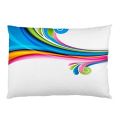 Colored Lines Rainbow Pillow Case