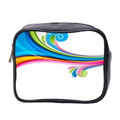 Colored Lines Rainbow Mini Toiletries Bag 2-side by Mariart