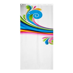 Colored Lines Rainbow Shower Curtain 36  X 72  (stall)  by Mariart