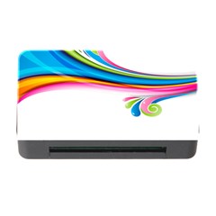 Colored Lines Rainbow Memory Card Reader With Cf