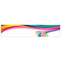 Colored Lines Rainbow Flano Scarf (small) by Mariart