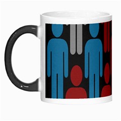 Human Man People Red Blue Grey Black Morph Mugs by Mariart