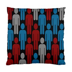 Human Man People Red Blue Grey Black Standard Cushion Case (two Sides) by Mariart