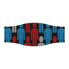 Human Man People Red Blue Grey Black Stretchable Headband by Mariart