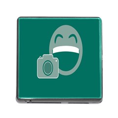 Laughs Funny Photo Contest Smile Face Mask Memory Card Reader (square) by Mariart