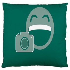 Laughs Funny Photo Contest Smile Face Mask Large Cushion Case (two Sides) by Mariart