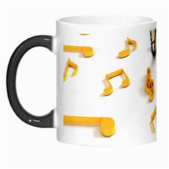 Isolated Three Dimensional Negative Roll Musical Notes Movie Morph Mugs by Mariart