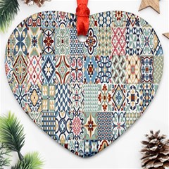 Deco Heritage Mix Ornament (heart) by Mariart