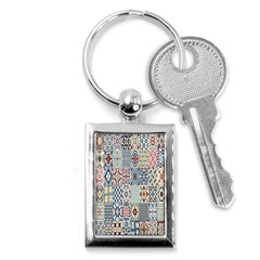 Deco Heritage Mix Key Chains (rectangle)  by Mariart