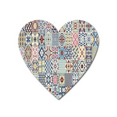 Deco Heritage Mix Heart Magnet by Mariart