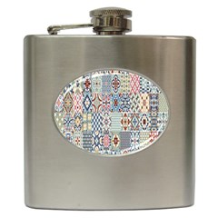 Deco Heritage Mix Hip Flask (6 Oz) by Mariart