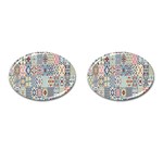 Deco Heritage Mix Cufflinks (Oval) Front(Pair)