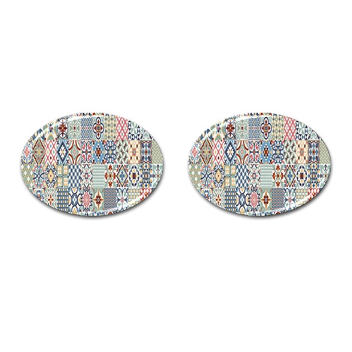 Deco Heritage Mix Cufflinks (Oval)