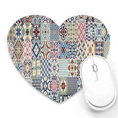 Deco Heritage Mix Heart Mousepads by Mariart