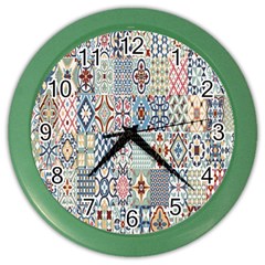 Deco Heritage Mix Color Wall Clocks by Mariart