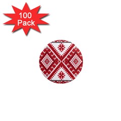 Fabric Aztec 1  Mini Magnets (100 Pack)  by Mariart