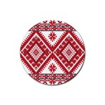 Fabric Aztec Rubber Round Coaster (4 pack)  Front