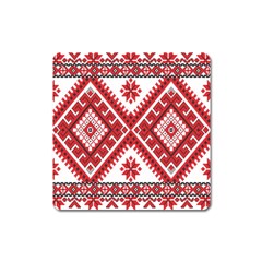 Fabric Aztec Square Magnet by Mariart