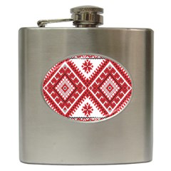 Fabric Aztec Hip Flask (6 Oz) by Mariart