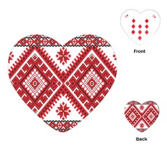 Fabric Aztec Playing Cards (heart) 