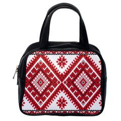 Fabric Aztec Classic Handbags (one Side) by Mariart