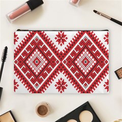 Fabric Aztec Cosmetic Bag (large)  by Mariart