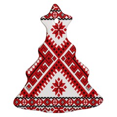 Fabric Aztec Christmas Tree Ornament (two Sides) by Mariart