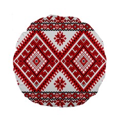 Fabric Aztec Standard 15  Premium Flano Round Cushions by Mariart