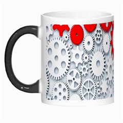 Iron Chain White Red Morph Mugs by Mariart