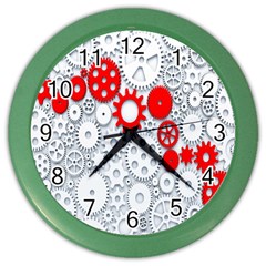 Iron Chain White Red Color Wall Clocks