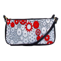 Iron Chain White Red Shoulder Clutch Bags