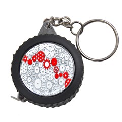 Iron Chain White Red Measuring Tapes by Mariart