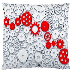 Iron Chain White Red Large Cushion Case (one Side) by Mariart