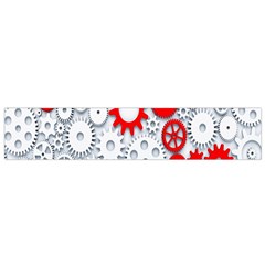 Iron Chain White Red Flano Scarf (small) by Mariart