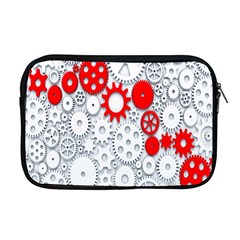 Iron Chain White Red Apple Macbook Pro 17  Zipper Case