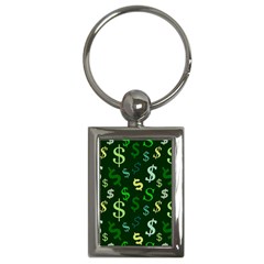 Money Us Dollar Green Key Chains (rectangle) 