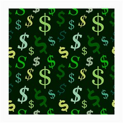 Money Us Dollar Green Medium Glasses Cloth