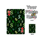 Money Us Dollar Green Playing Cards 54 (Mini)  Front - Heart10