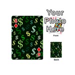 Money Us Dollar Green Playing Cards 54 (Mini)  Front - Diamond6