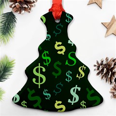 Money Us Dollar Green Ornament (christmas Tree)  by Mariart