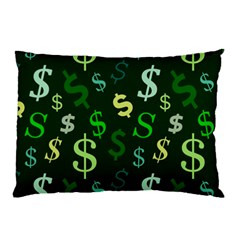 Money Us Dollar Green Pillow Case (Two Sides)