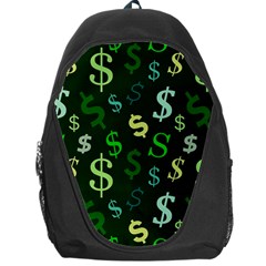 Money Us Dollar Green Backpack Bag