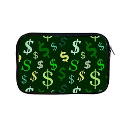 Money Us Dollar Green Apple Macbook Pro 13  Zipper Case by Mariart