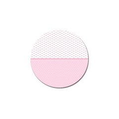 Love Polka Dot White Pink Line Golf Ball Marker (10 Pack) by Mariart