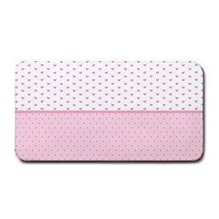 Love Polka Dot White Pink Line Medium Bar Mats by Mariart