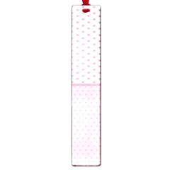 Love Polka Dot White Pink Line Large Book Marks by Mariart