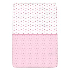 Love Polka Dot White Pink Line Flap Covers (s)  by Mariart