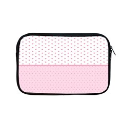 Love Polka Dot White Pink Line Apple Macbook Pro 13  Zipper Case by Mariart